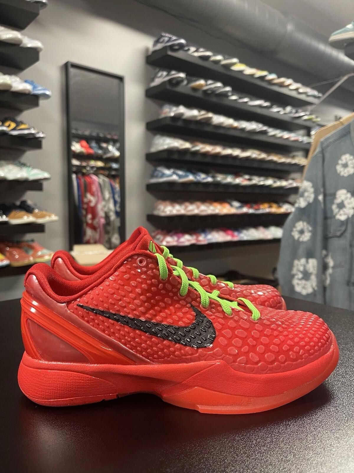 Nike Size 5y - Nike Kobe 6 Protro Reverse Grinch GS FV9676-600 GS Size US 5 / EU 37 - 3 Thumbnail