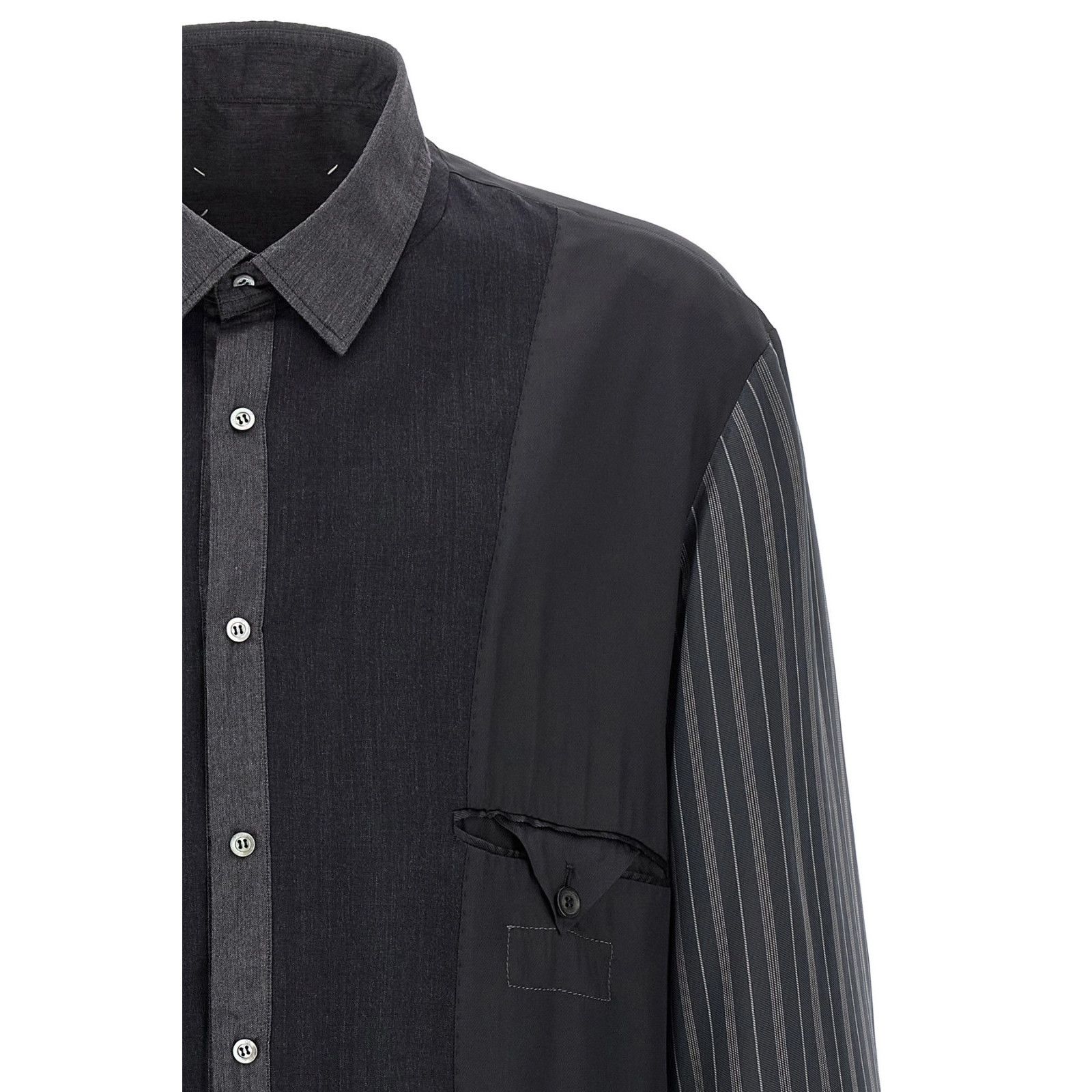 Maison Margiela MAISON MARGIELA Patchwork Gray Wool Reversible Jacket New & Size US M / EU 48-50 / 2 - 4 Thumbnail