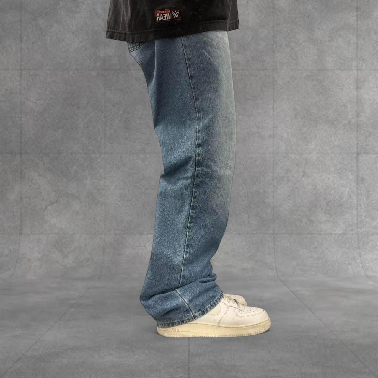 Old Navy Crazy Vintage Y2K 2000s Baggy Old Navy Skater Style Light Blue Wash Denim Jeans! Size US 34 / EU 50 - 2 Thumbnail