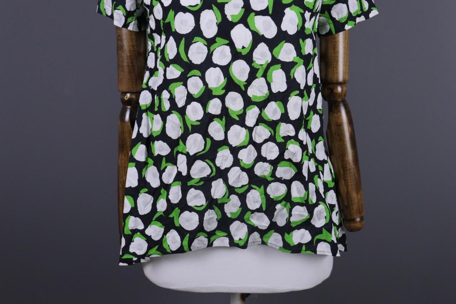 Marimekko Marimekko Black Floral Summer Blouse Shirt Size 34 Size M / US 6-8 / IT 42-44 - 2 Thumbnail