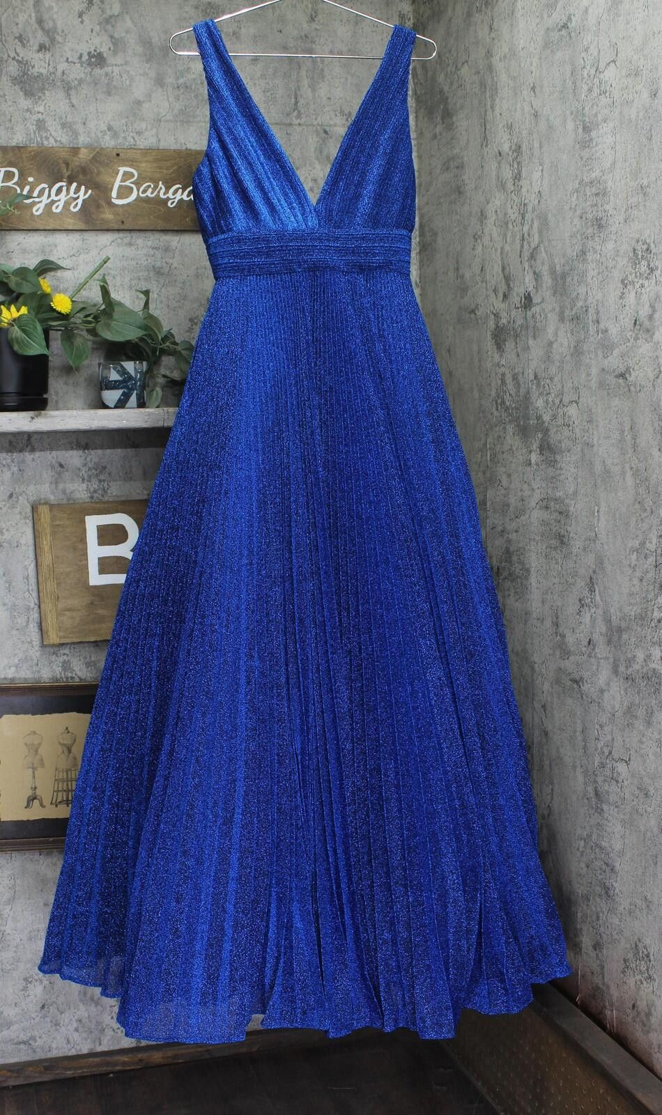 Other Nwt Ieena By Mac Duggal Dress Gown Royal Navy Blue 4 Size S / US 4 / IT 40 - 1 Thumbnail
