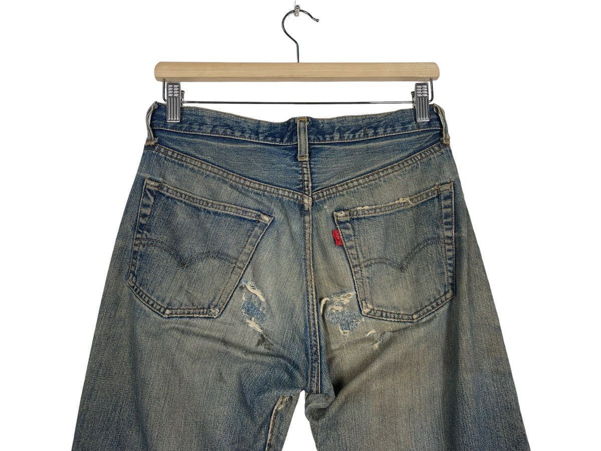 Levi's 80s Levis Selvedge Ripped Denim Jean Buttonfly Snap Button 6 Size US 29 - 13 Thumbnail