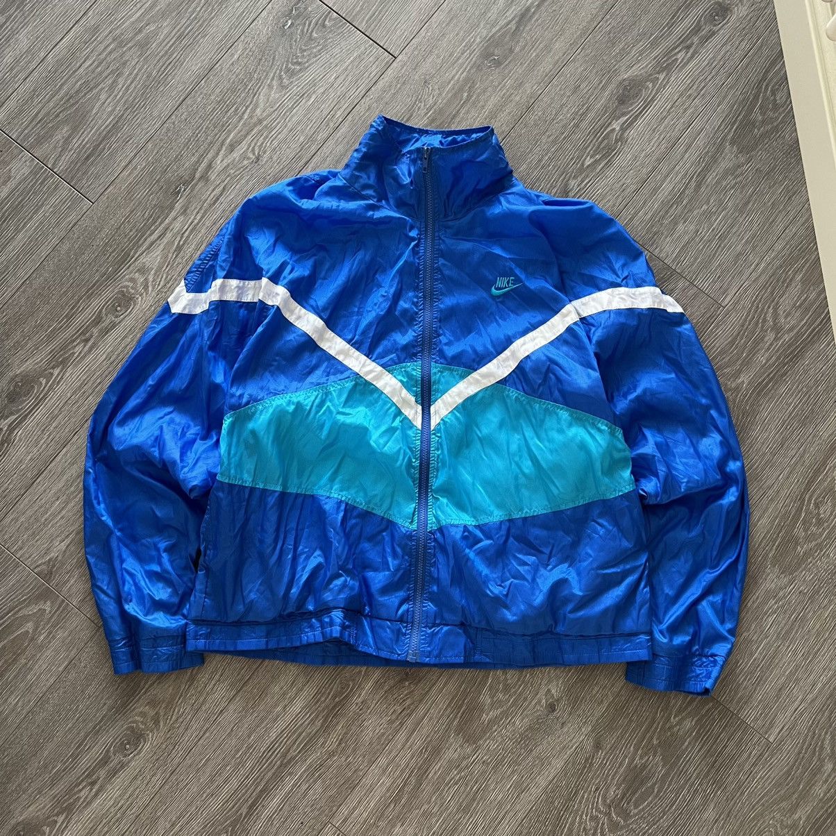 Nike Vintage 💥 Nike Nylon Jacket RETRO Size US L / EU 52-54 / 3 - 10 Thumbnail
