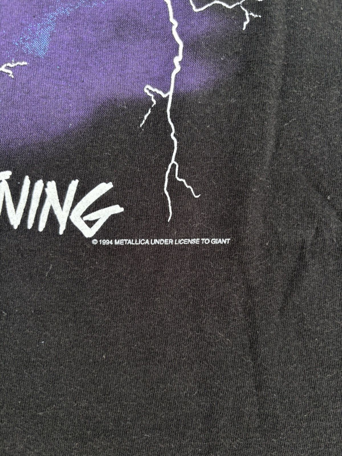 Band Tees × Metallica × Vintage Metallica Ride the lightning 90’s tee (RARE) Size US XL / EU 56 / 4 - 3 Thumbnail