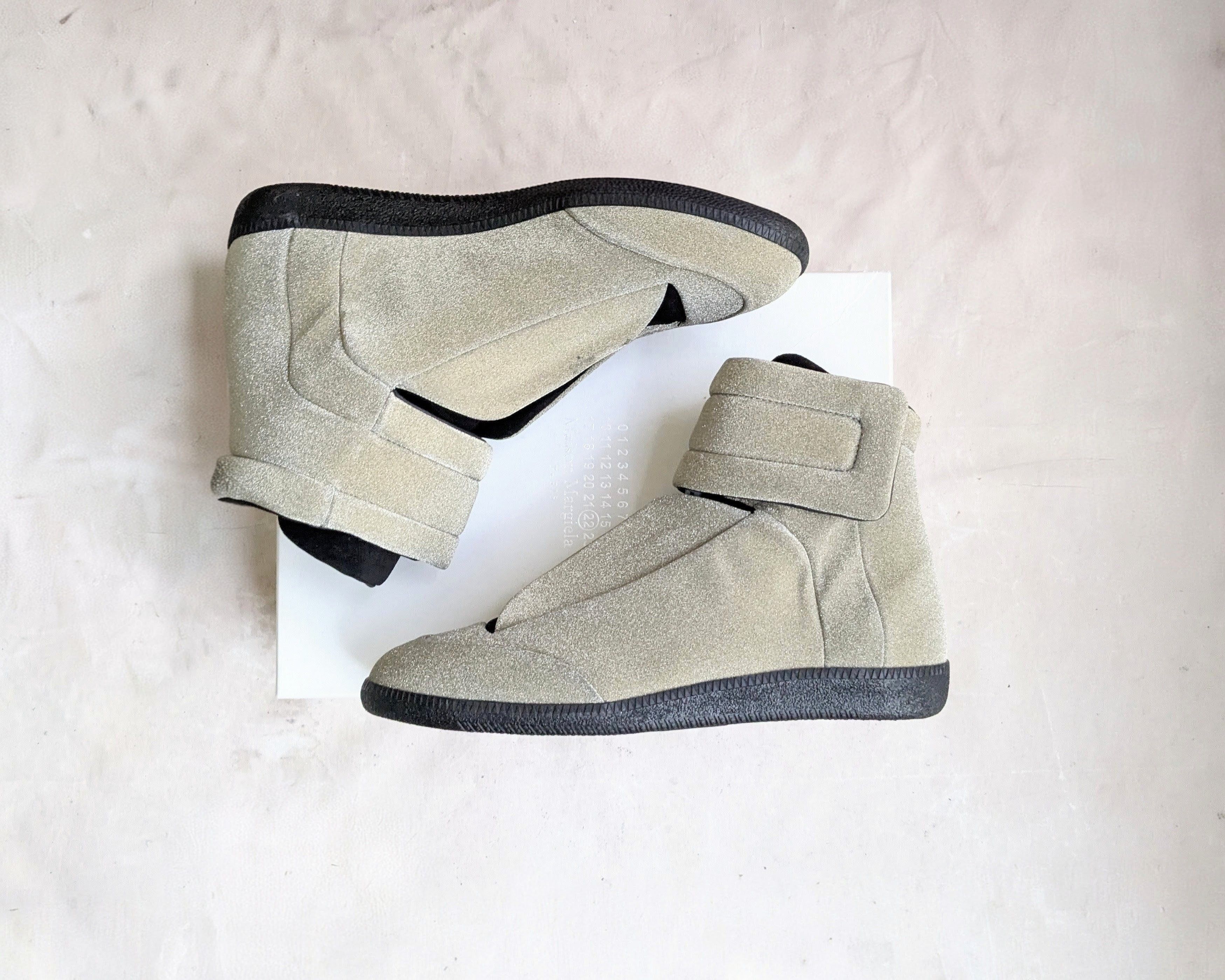 Maison Margiela Margiela Future Glitter Silver Black High Tops 10.5 43.5 Size US 10.5 / EU 43-44 - 1 Thumbnail