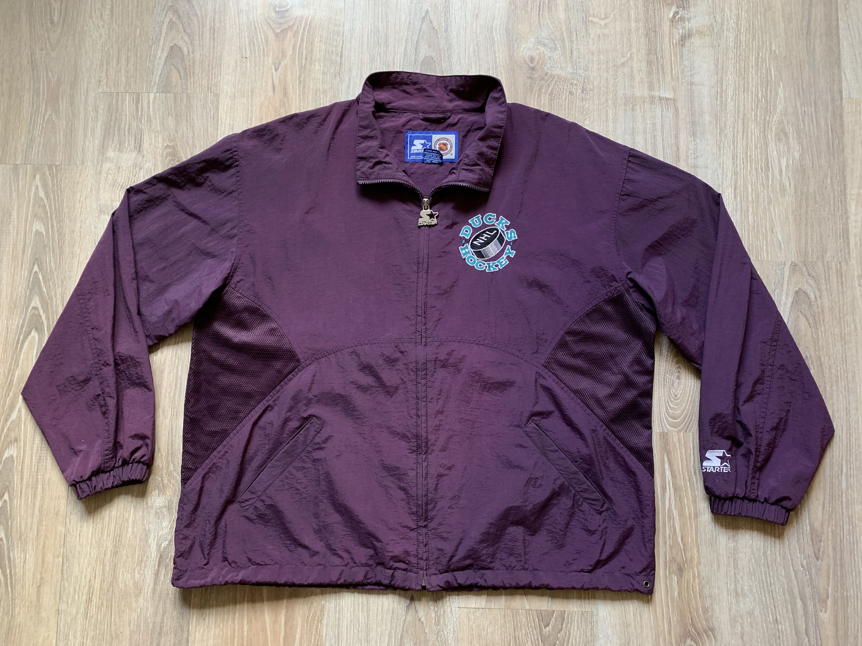 Vintage 90s Starter Mighty Ducks NHL Zip Jacket