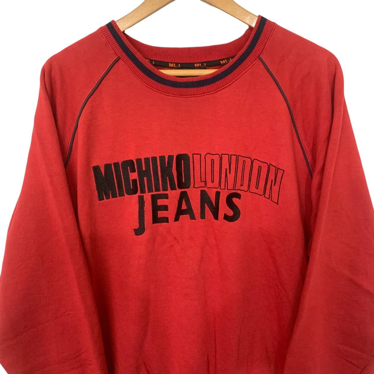 Michiko Koshino London Michiko London Sweatshirt Red Big Logo Medium Size US M / EU 48-50 / 2 - 2 Thumbnail