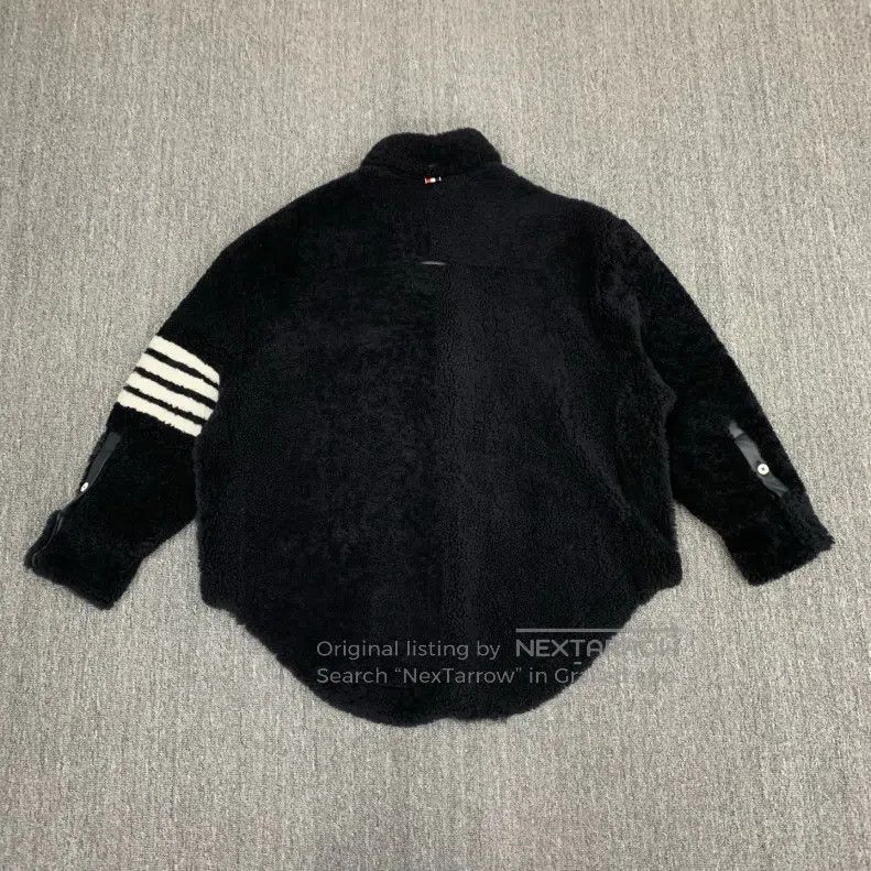 Thom Browne Thom Browne Black Leather and Fur Jacket Size US S / EU 44-46 / 1 - 2 Thumbnail