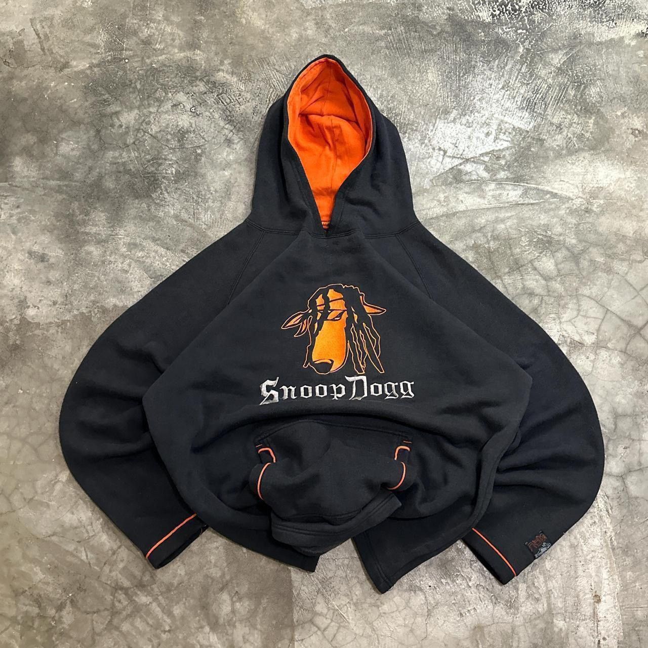 image of Snoop Dogg Rap Hoodie in Grey, Men's (Size 2XL)
