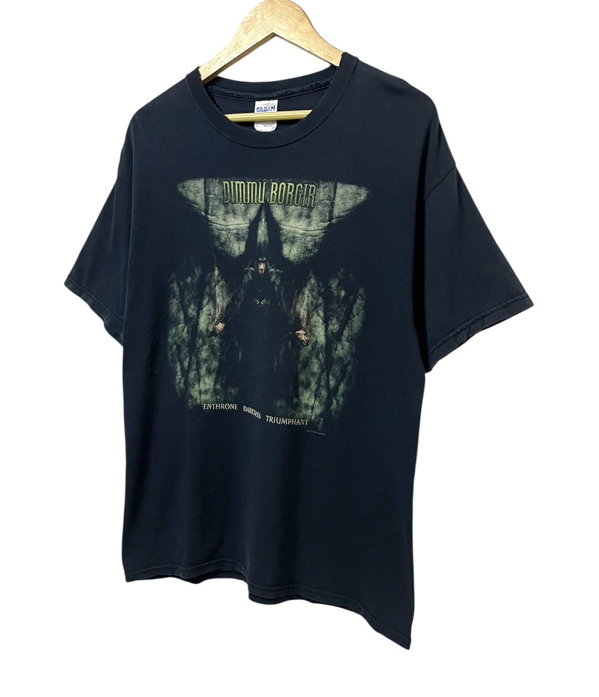 Band Tees VINTAGE 00s DIMMU BORGIR ENTHRONE ALBUM METAL BAND TSHIRT Size US L / EU 52-54 / 3 - 4 Thumbnail