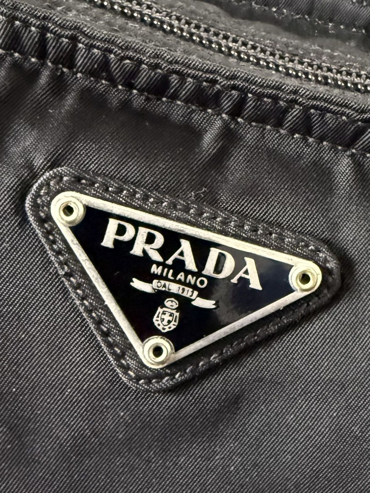Prada Vintage Prada Medium Black Crossbody Sling Bag Size ONE SIZE - 7 Thumbnail