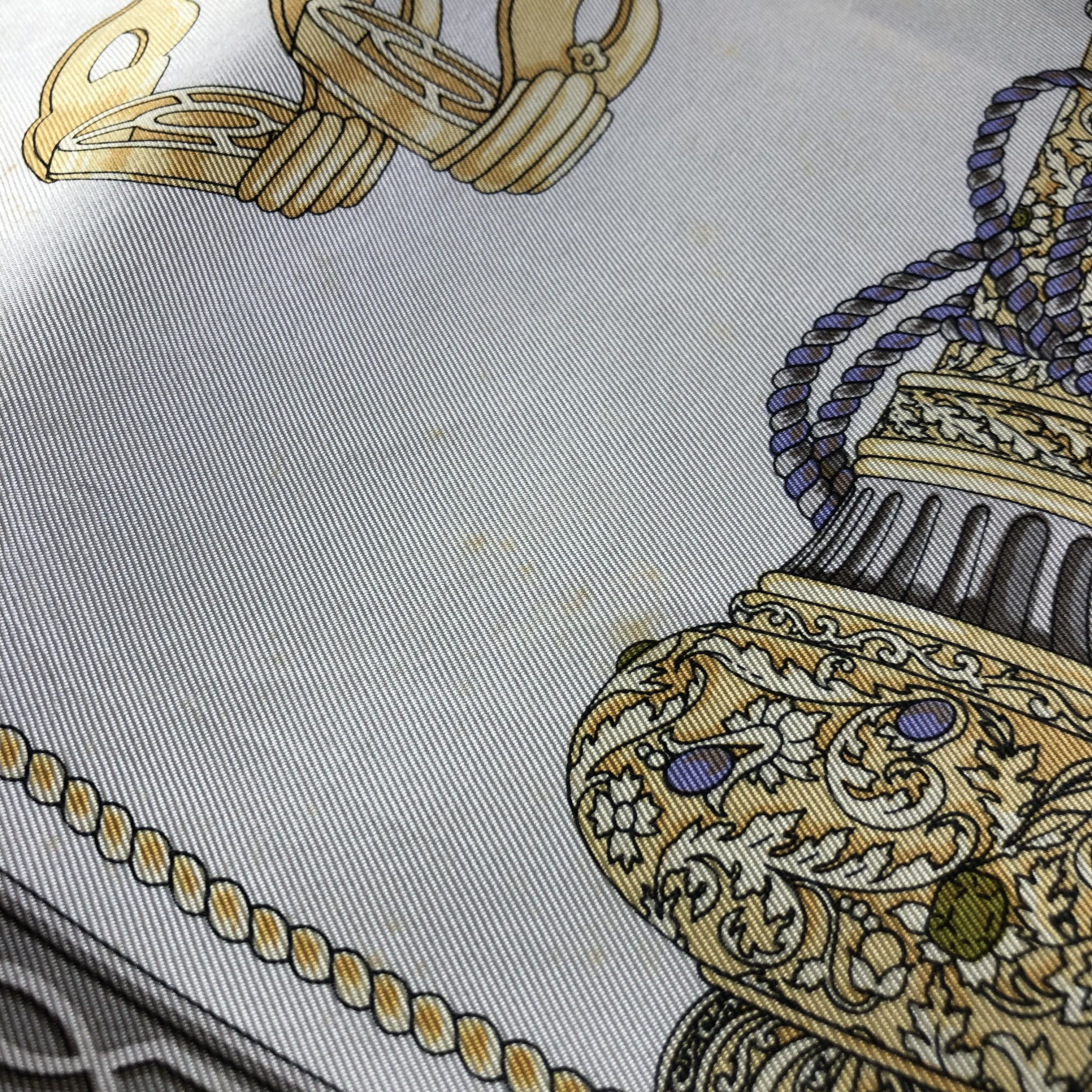 Lancel Vintage Lancel Luxury Baroque Silk Scarf M938 Size ONE SIZE - 8 Thumbnail