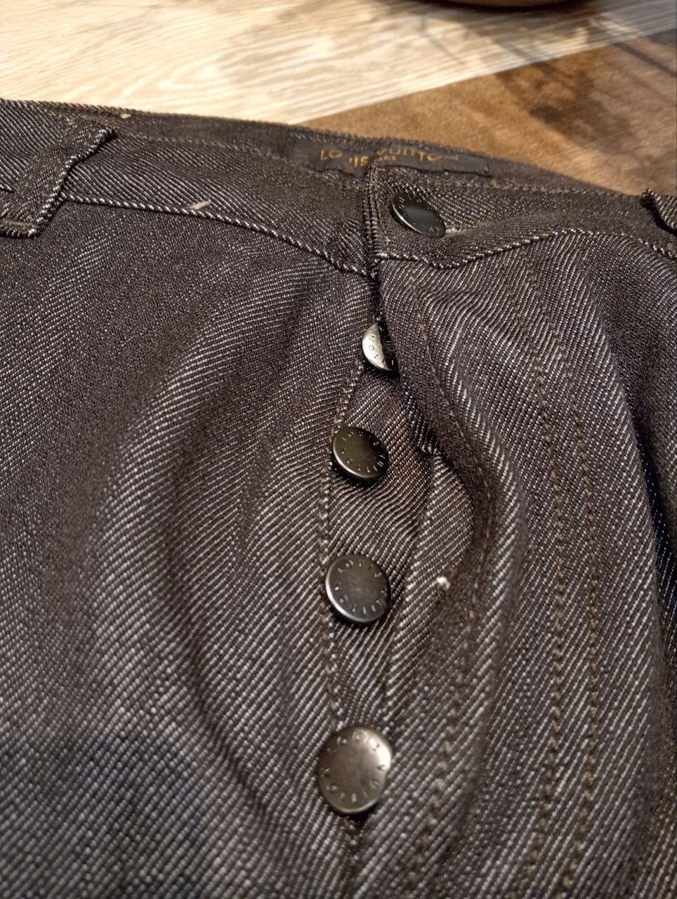 Louis Vuitton LUXURY LOUIS VUITTON COMBINE WOOL COTTON DENIM PANTS Size US 34 / EU 50 - 7 Thumbnail