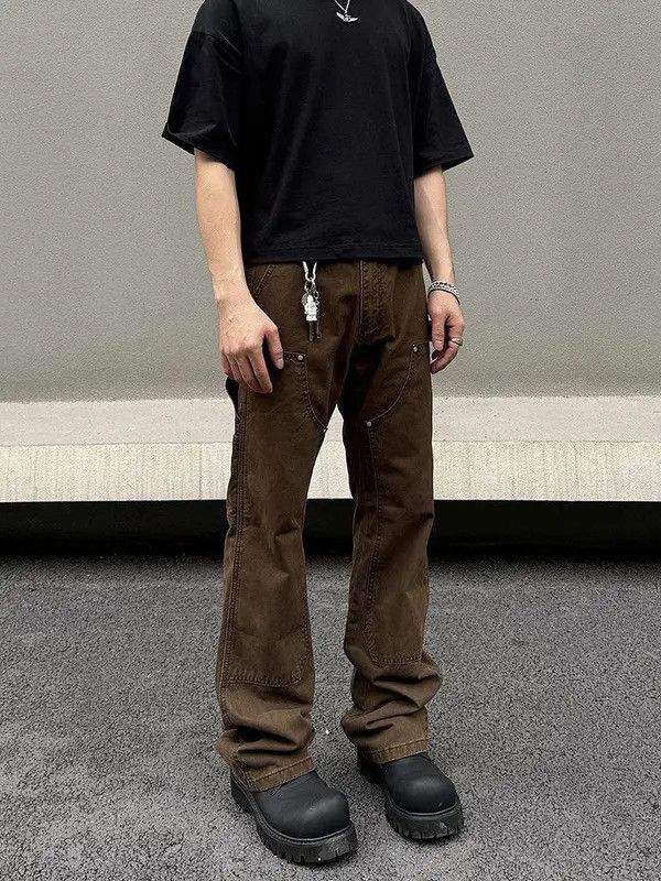 VIBE Brown Panel Stacked Denim Jeans Size US 30 / EU 46 - 6 Thumbnail