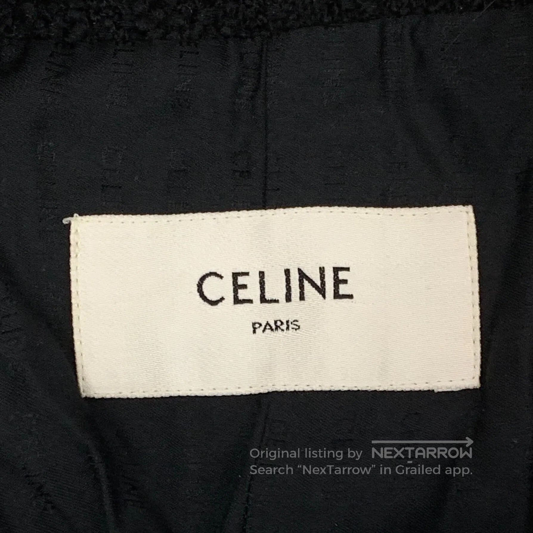 Celine CELINE Black Wool Crew Neck Single Breasted Long Sleeve Wo Size M / US 6-8 / IT 42-44 - 6 Thumbnail