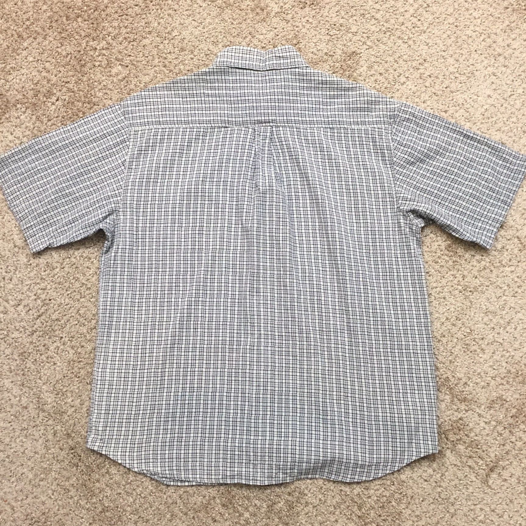 Dockers DOCKERS Shirt Mens XL Blue Check Short Sleeve Button-Up Casual Size US XL / EU 56 / 4 - 7 Thumbnail