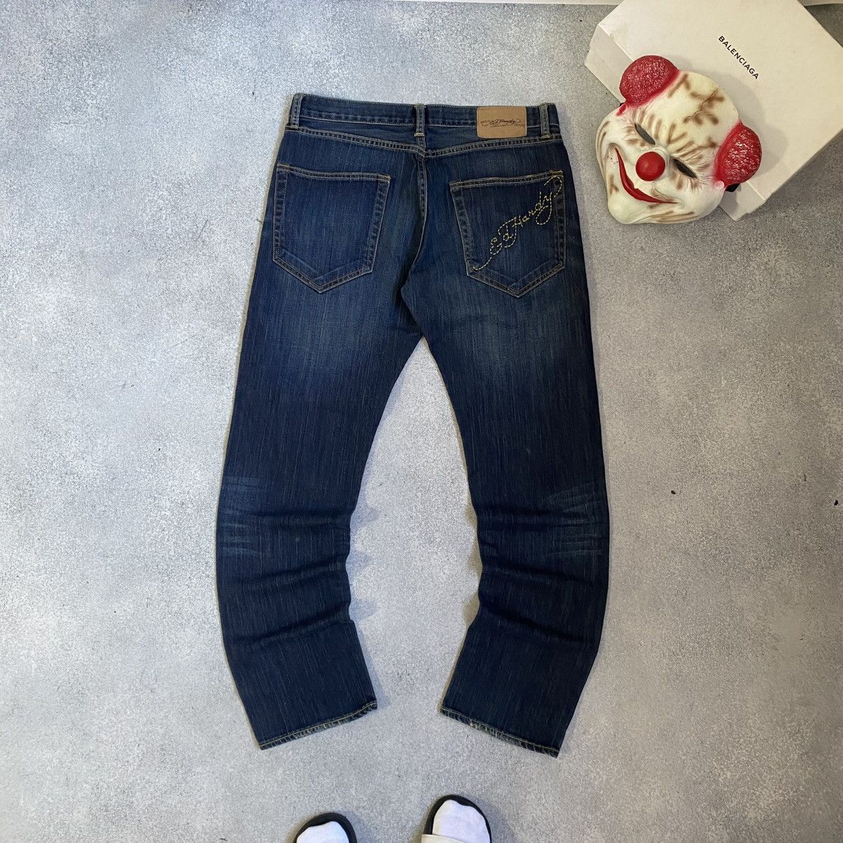 Ed Hardy Vintage Ed Hardy Denim Jeans Baggy Japanese Y2K Size US 34 / EU 50 - 1 Thumbnail
