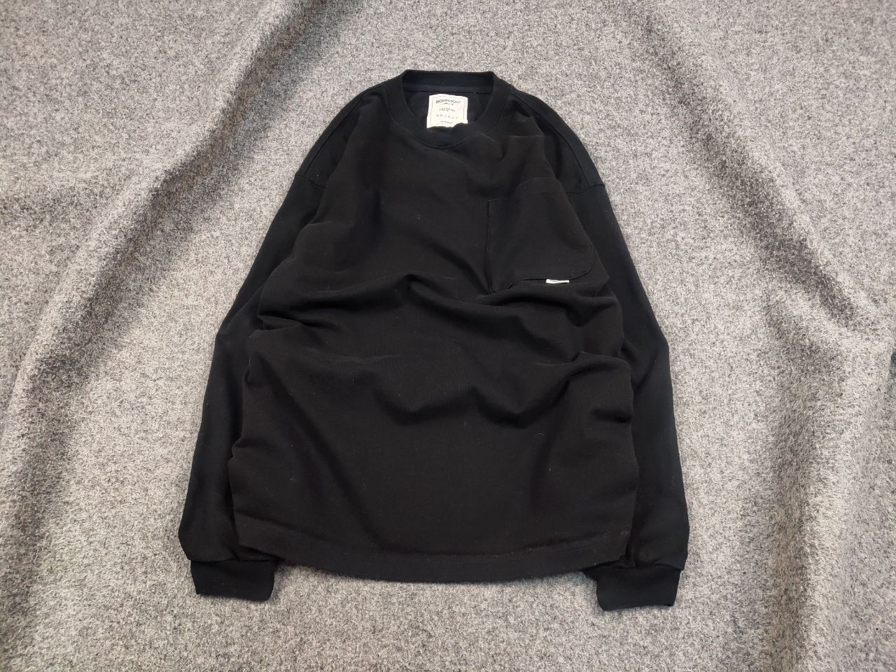 Japanese Brand Bohrhoo Japanese Oversized Black Sweatshirt Avant Garde Size US S / EU 44-46 / 1 - 2 Thumbnail