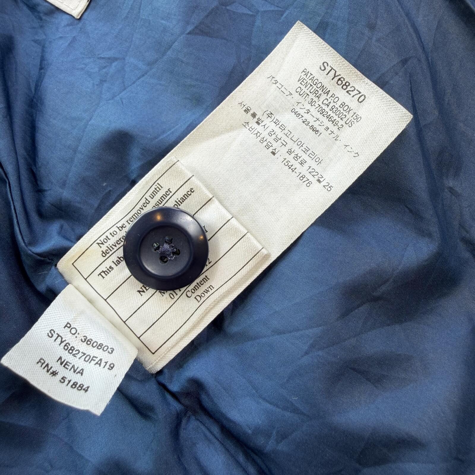 Patagonia Patagonia Navy Down Hooded Parka Jacket S Fleece Winter Coat Size S / US 4 / IT 40 - 9 Thumbnail