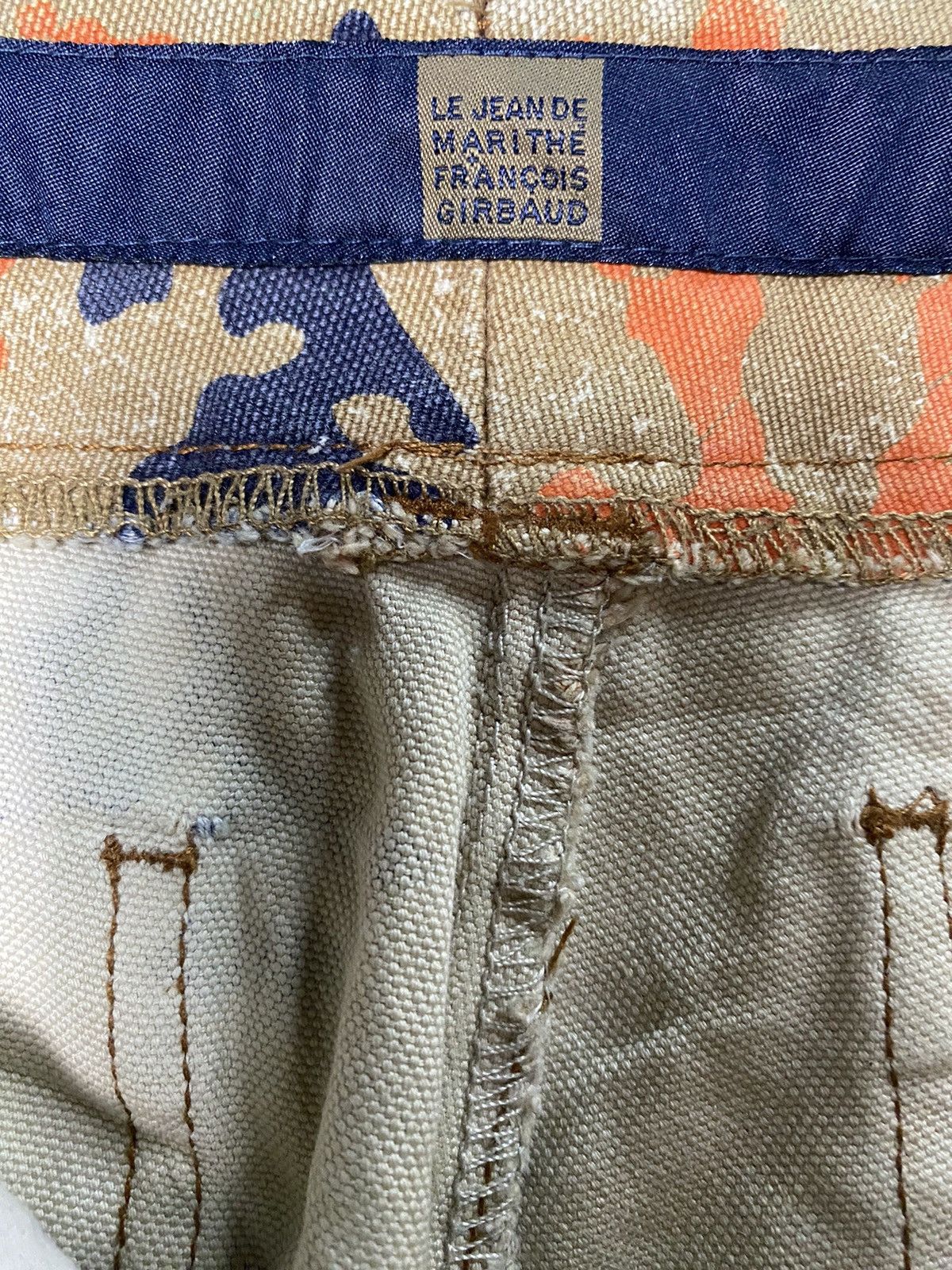 Marithe + Francois Girbaud Marithe Francois Gibaud Orange 🍊 Camo Shuttle Pants Size US 36 / EU 52 - 9 Thumbnail