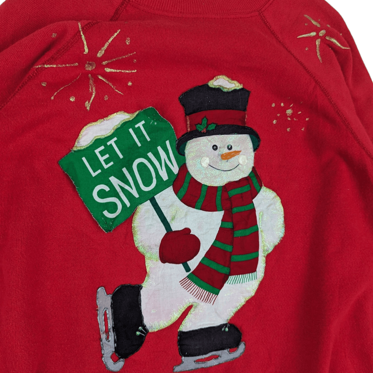 Hanes Vintage 90's HANES Snowman Christmas New Year Jumper Size L / US 10 / IT 46 - 6 Thumbnail