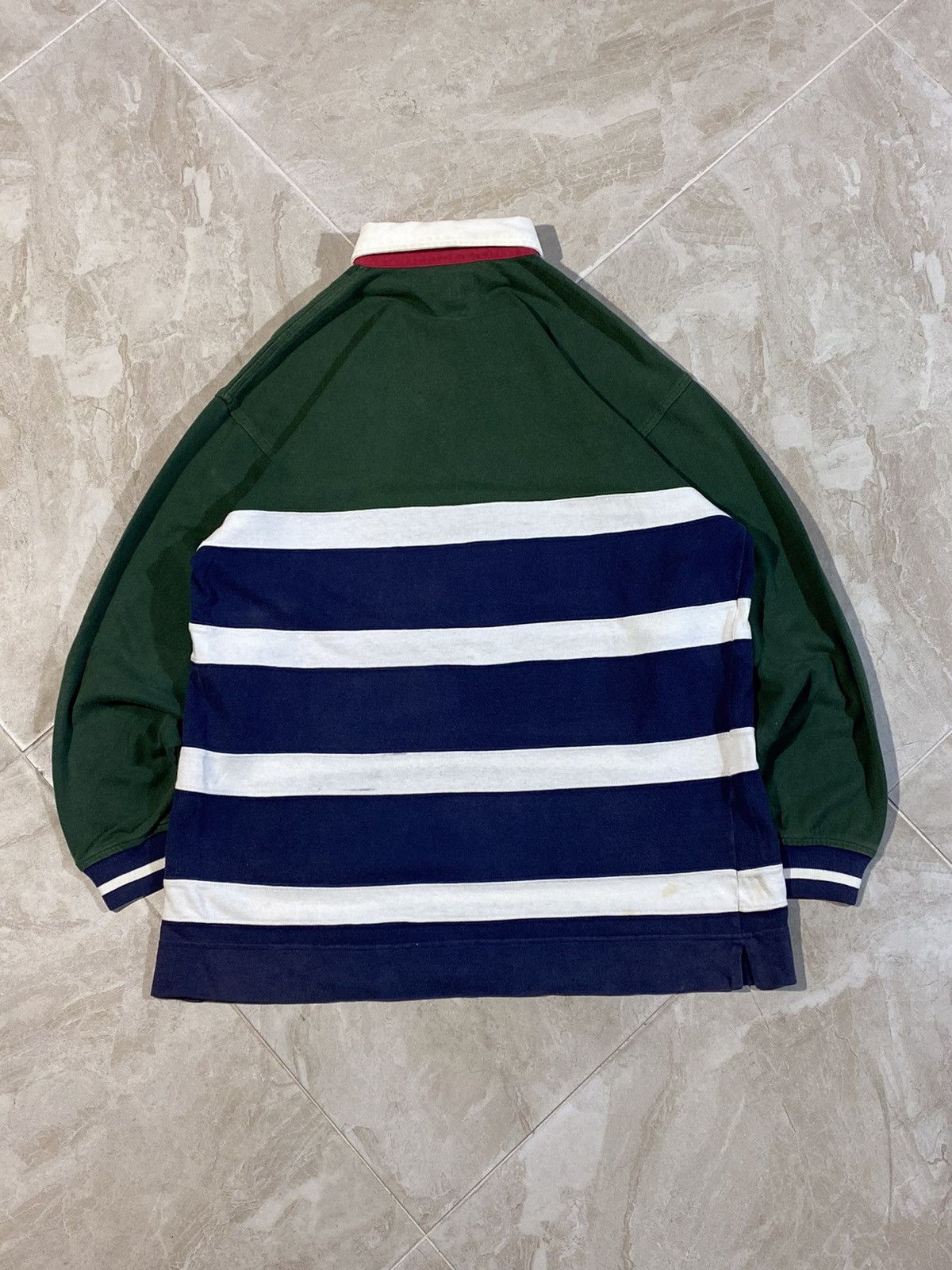 Tommy Hilfiger × Vintage Vintage 90s Tommy Hilfiger y2k streetwear style rugby shirt Size US M / EU 48-50 / 2 - 7 Thumbnail