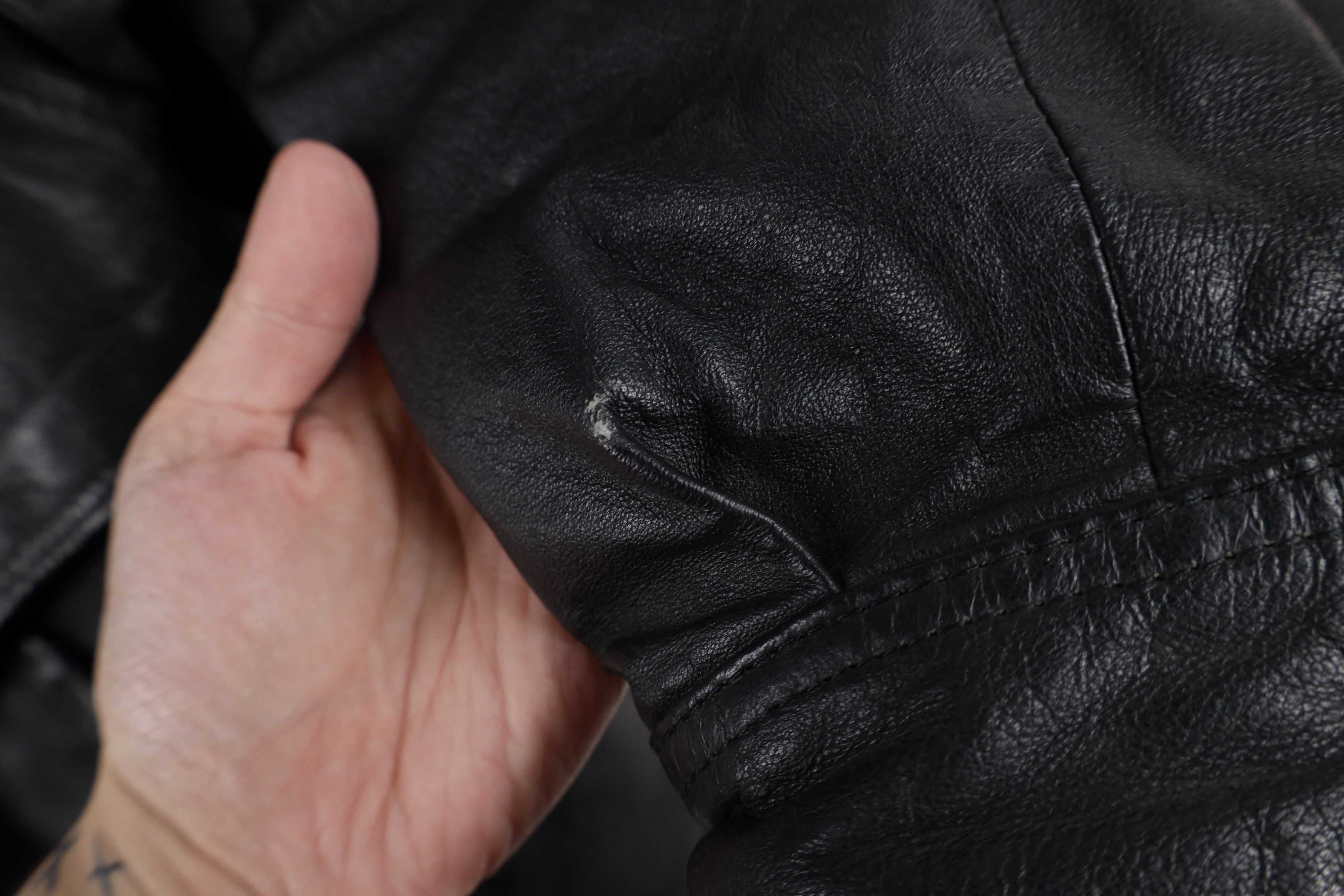 Vintage Vintage 90s Streetwear Fur Trim Hooded Leather Bomber Jacket Size US M / EU 48-50 / 2 - 6 Thumbnail