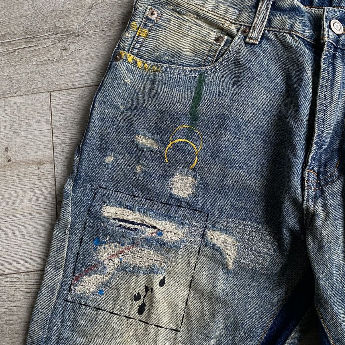 Japanese Brand Reworked Flared Gallery Dept. Custom Jeans Japanese Style Size US 34 / EU 50 - 4 Thumbnail