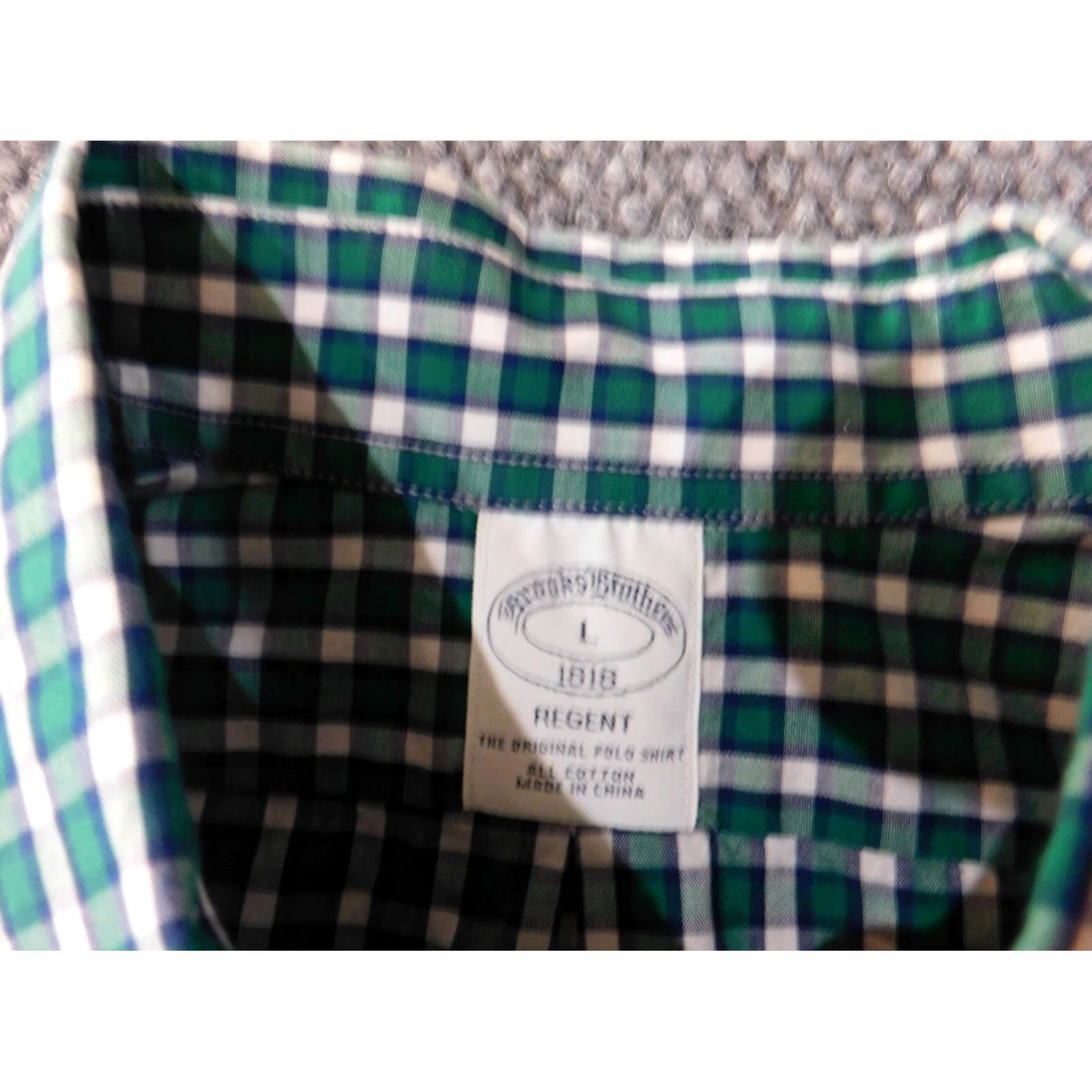 Brooks Brothers Brooks Brothers Shirt Large Green Plaid Button Down Regent Classic Business Mens Size US L / EU 52-54 / 3 - 4 Thumbnail