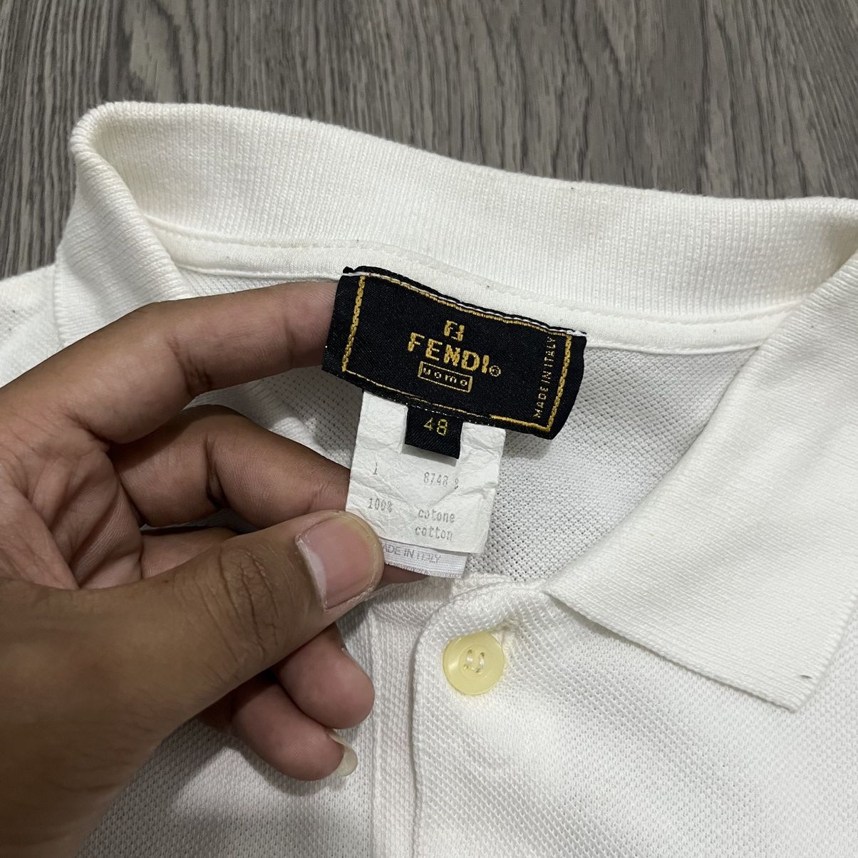 Fendi Vintage Fendi Small Embroidery Logo Polos Designer Size US M / EU 48-50 / 2 - 6 Thumbnail