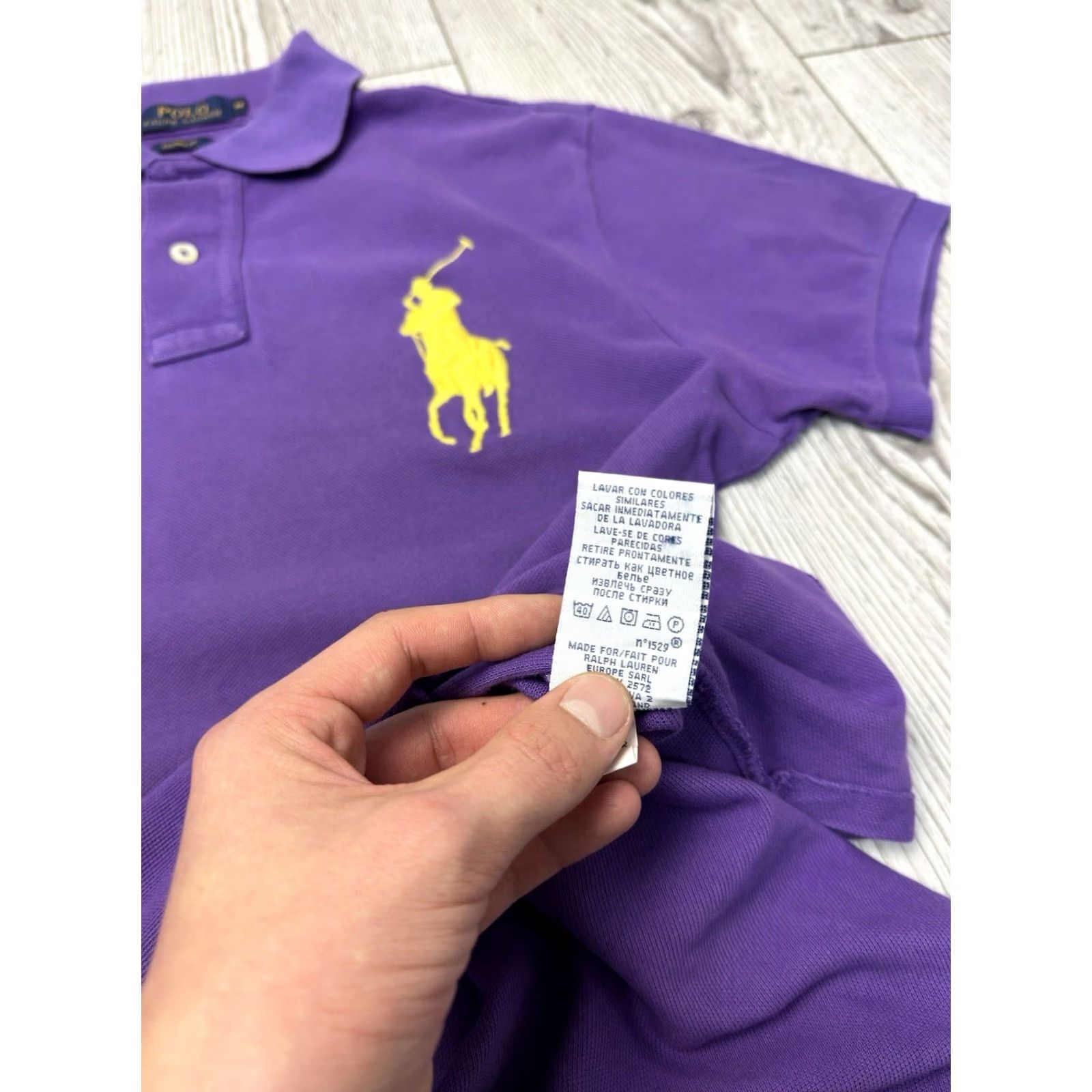Ralph Lauren VINTAGE Polo Ralph Lauren Big Pony Polo Shirt M Purple Mens 90s Classic Streetwear USA Y2K Europe Size US M / EU 48-50 / 2 - 5 Thumbnail