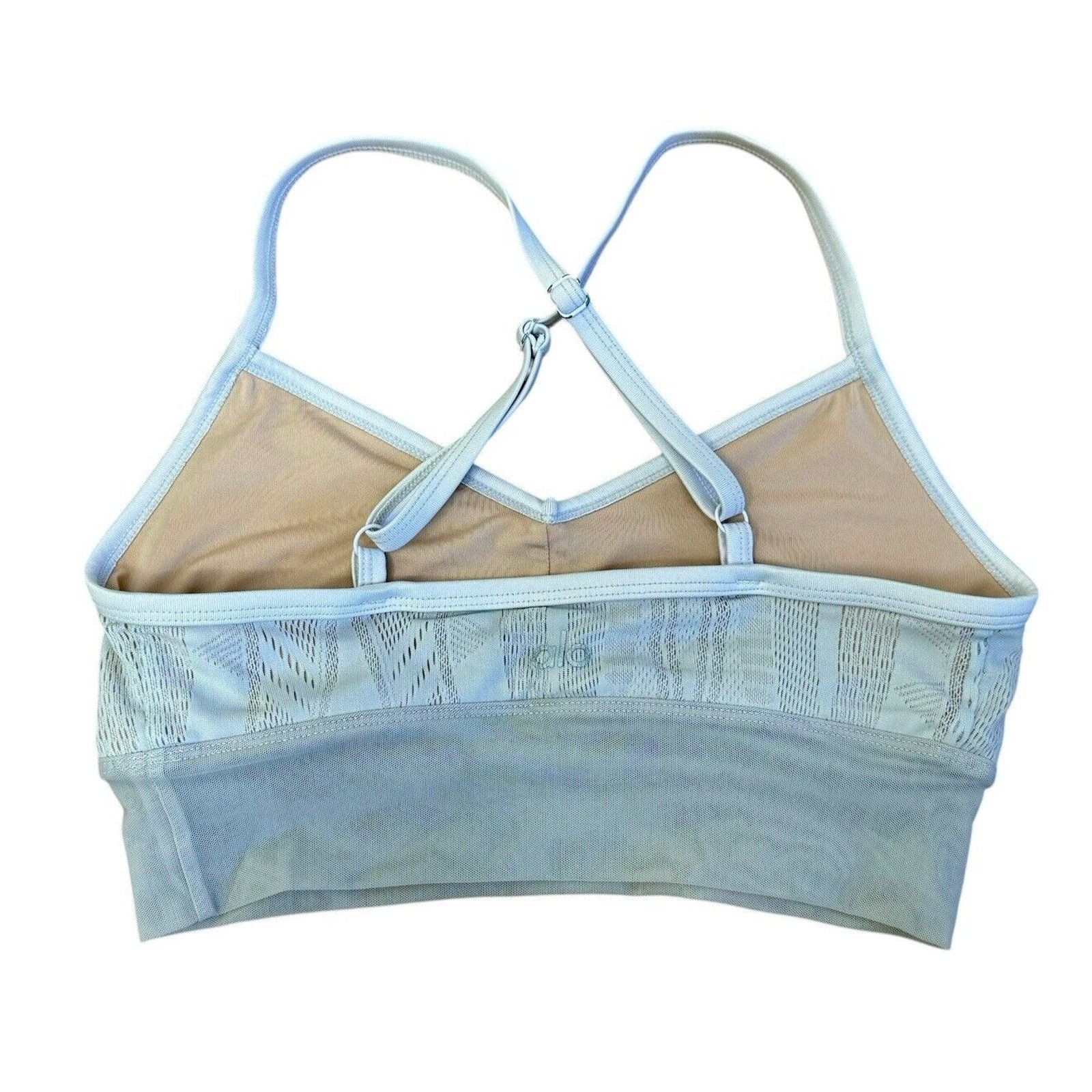 Alo ALO Yoga Aria Lace Overlay Bra Laser Cut Crop Top Size XS Size XS / US 0-2 / IT 36-38 - 5 Thumbnail