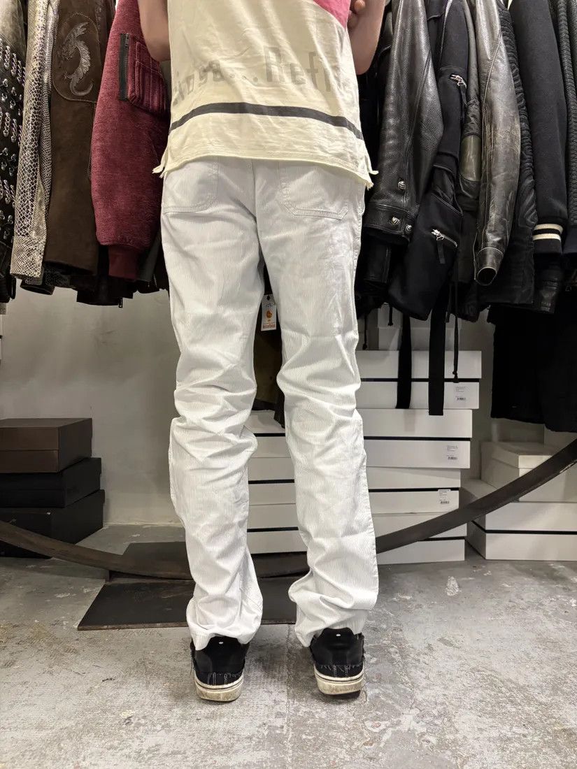 Designer × Prada × Vintage 2000s Prada Linea Rossa White Striped Pants Size US 32 / EU 48 - 3 Thumbnail