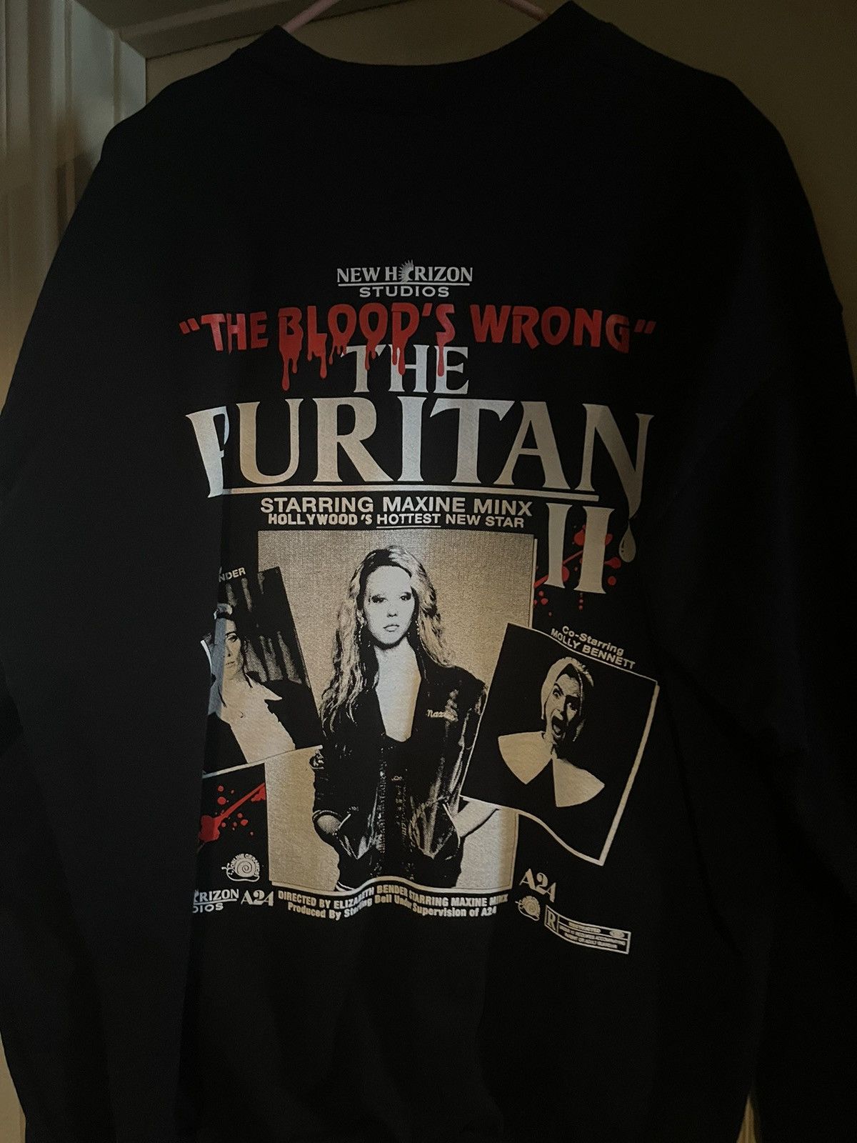 A24 × Online Ceramics Online Ceramics x A24 MaXXXine sweater Size US XXL / EU 58 / 5 - 2 Thumbnail