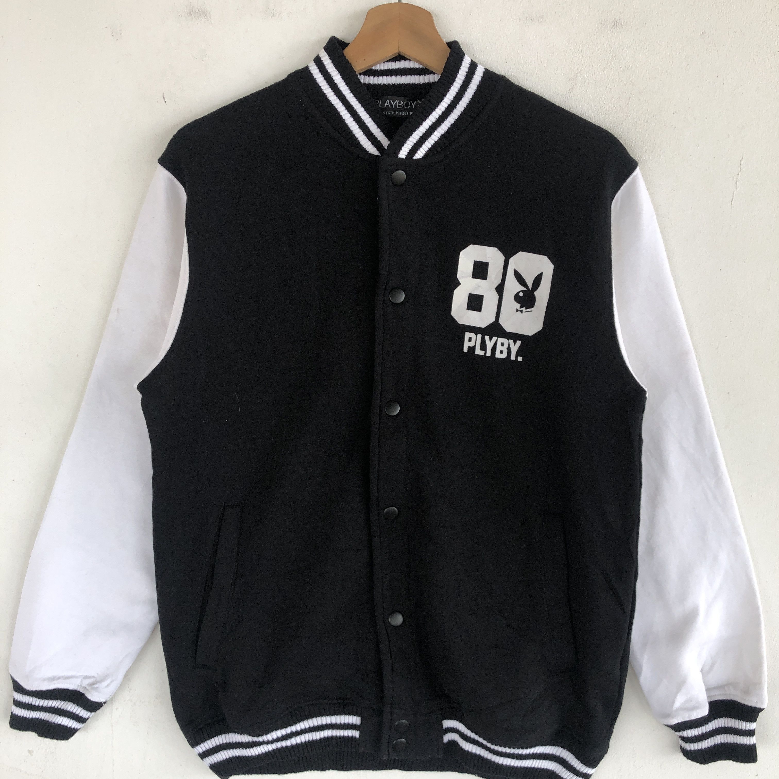 Playboy × Vintage Vintage Playboy Varsity Sweater Bunny Button Sweatshirt Size US S / EU 44-46 / 1 - 6 Thumbnail