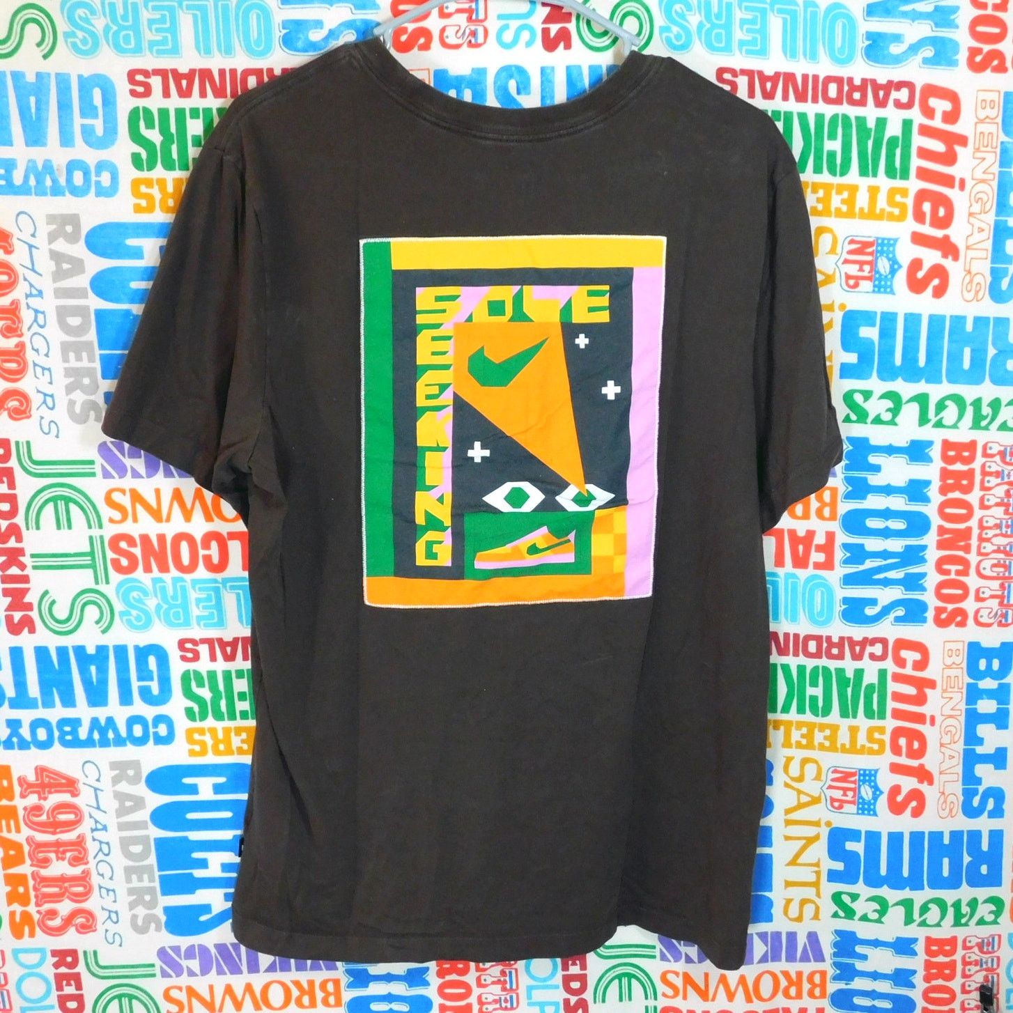 Nike Nike Sole Searching Tee Size L Brown Jeffrey Sincich Size US L / EU 52-54 / 3 - 2 Thumbnail