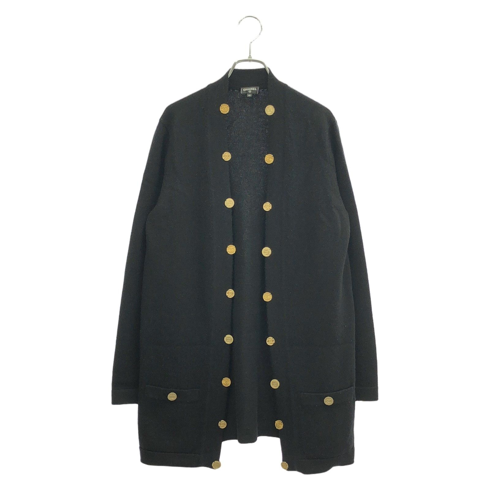 Chanel Chanel Cardigan Cashmere Black Size ONE SIZE - 1 Thumbnail