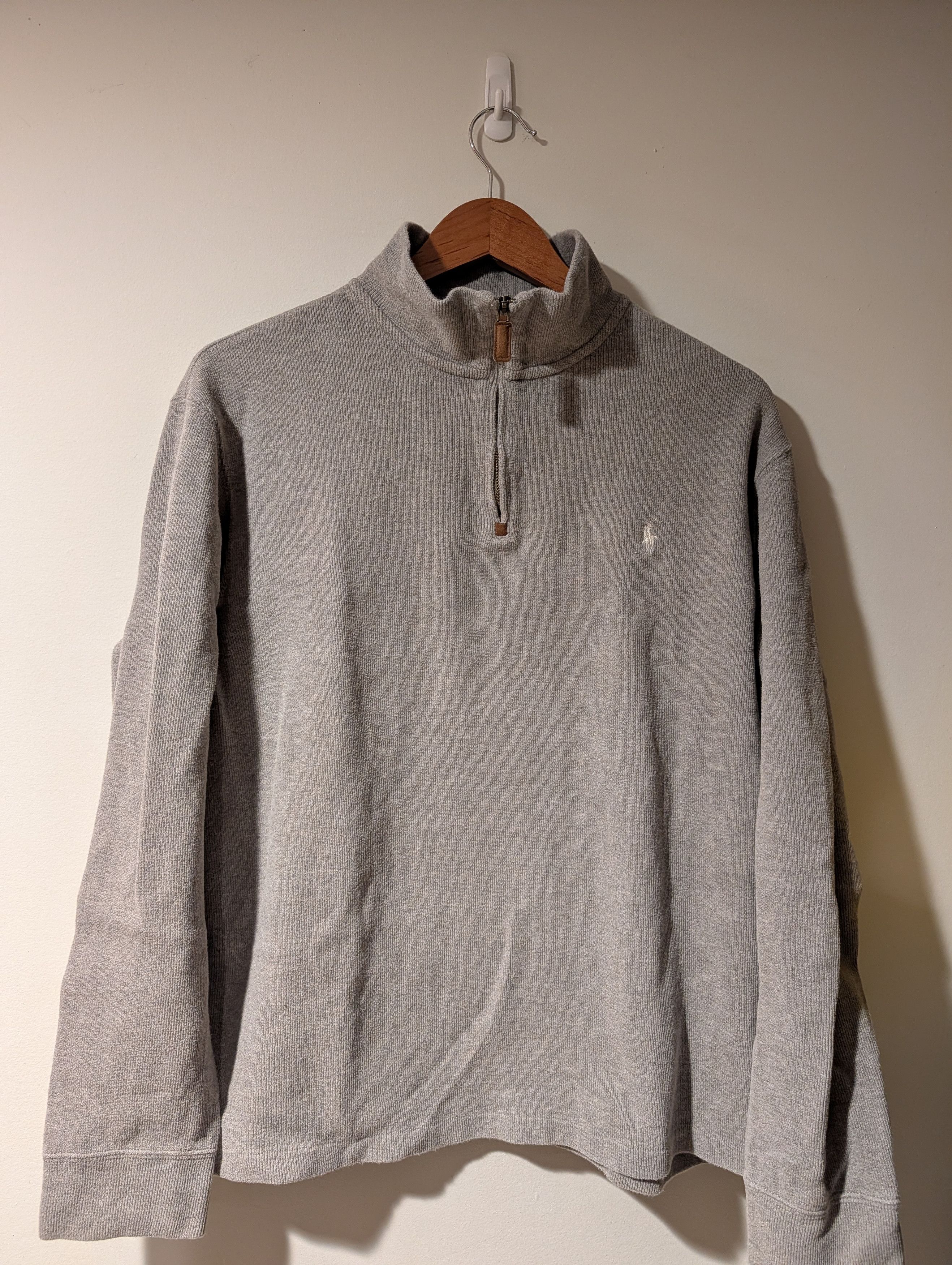 Polo Ralph Lauren Polo Ralph Lauren 1/4 Zip Sweater Pullover Mock Neck Size US L / EU 52-54 / 3 - 1 Thumbnail