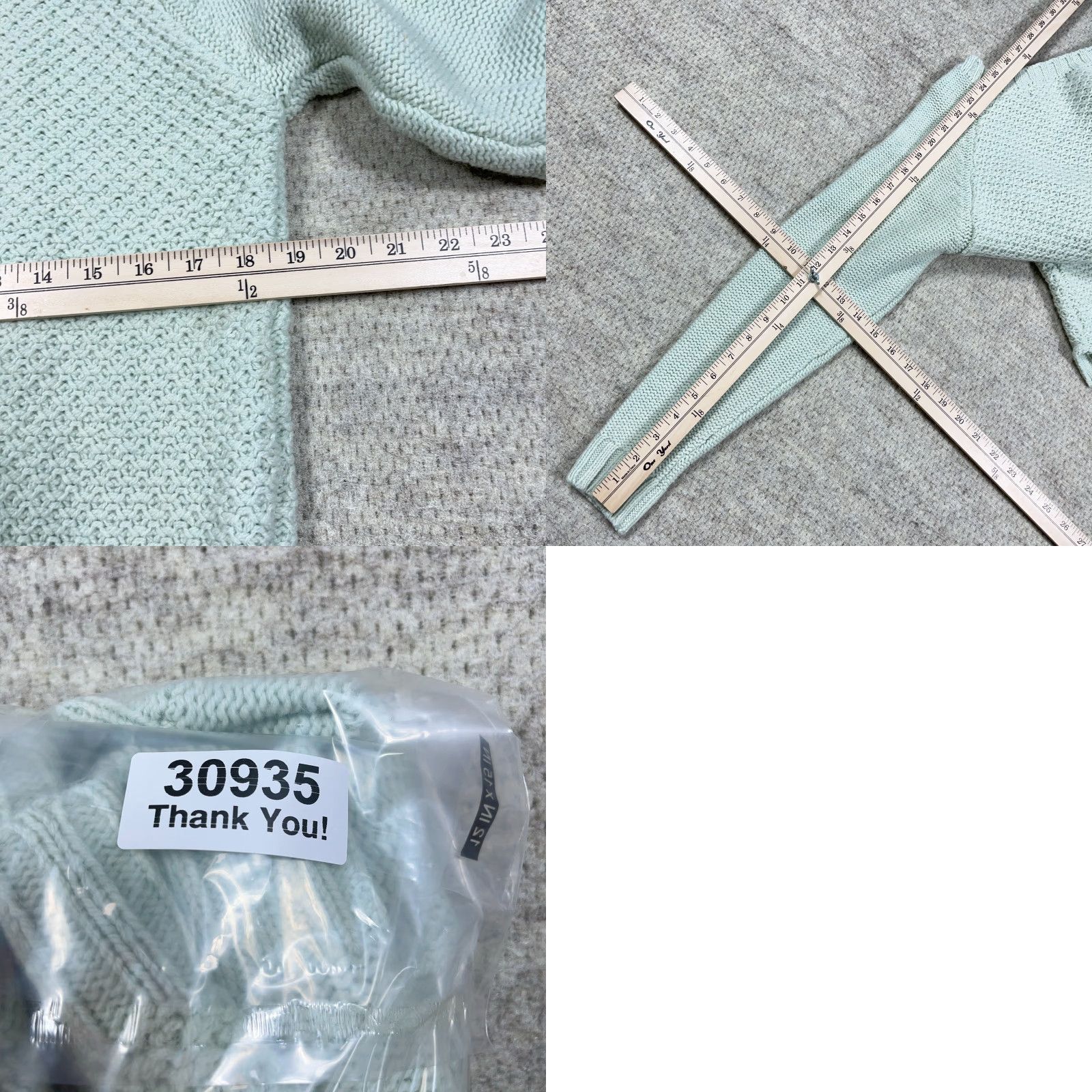 Vintage Woolovers Sweater Women M Green Wool Knit Crewneck Classic 80s Pullover Long Sleeve Casual Regular Knit Style Chunky-Knit Vintage No Logo Size M / US 6-8 / IT 42-44 - 8 Thumbnail