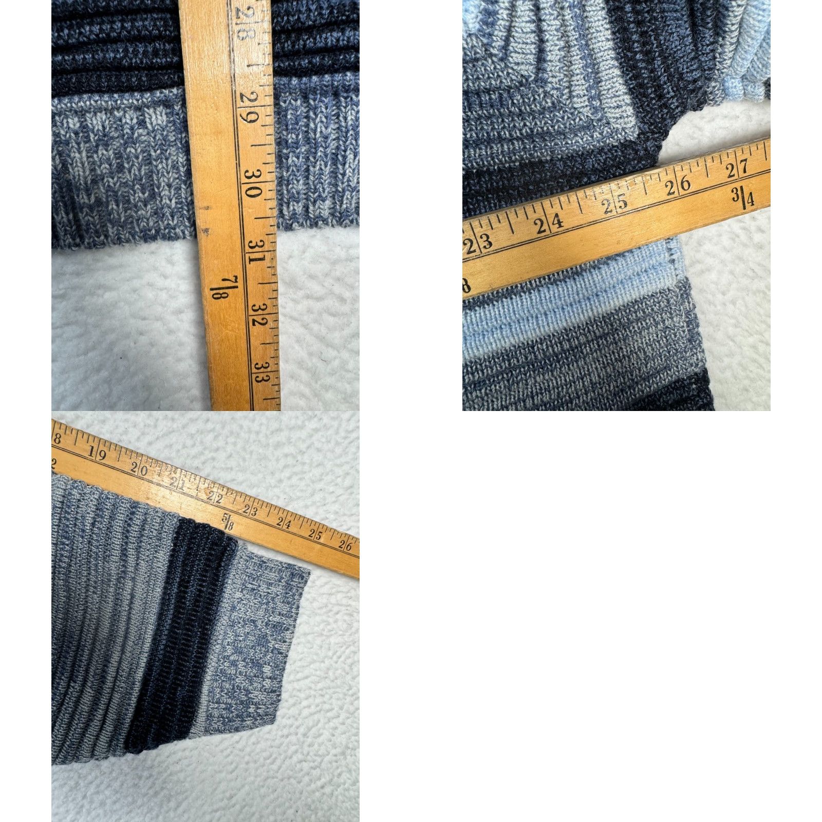 VINTAGE Southpole Sweater Mens XL Multi Striped Acrylic Crew Neck Pullover Knit Long Sleeve