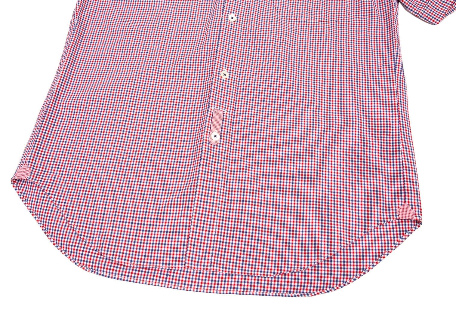 Junya Watanabe Gingham Check Short Sleeve Button-Down Shirt Red/Blue/White Size US S / EU 44-46 / 1 - 8 Thumbnail