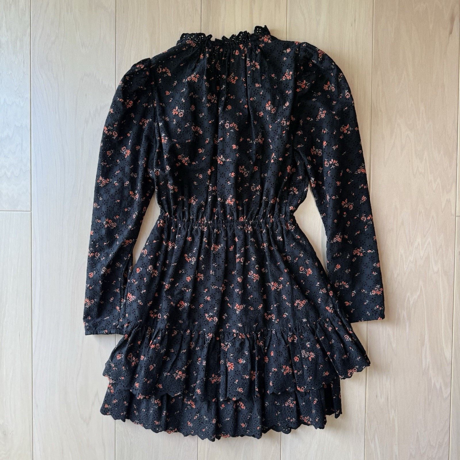 Ulla Johnson Ulla Johnson Josette Dress Women's 0 Black Floral Glam Boho Size XS / US 0-2 / IT 36-38 - 8 Thumbnail