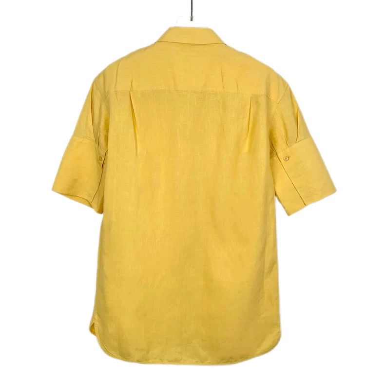 Other LORO PIANA Yellow linen collar single-breasted short-sleev Size S / US 4 / IT 40 - 2 Thumbnail