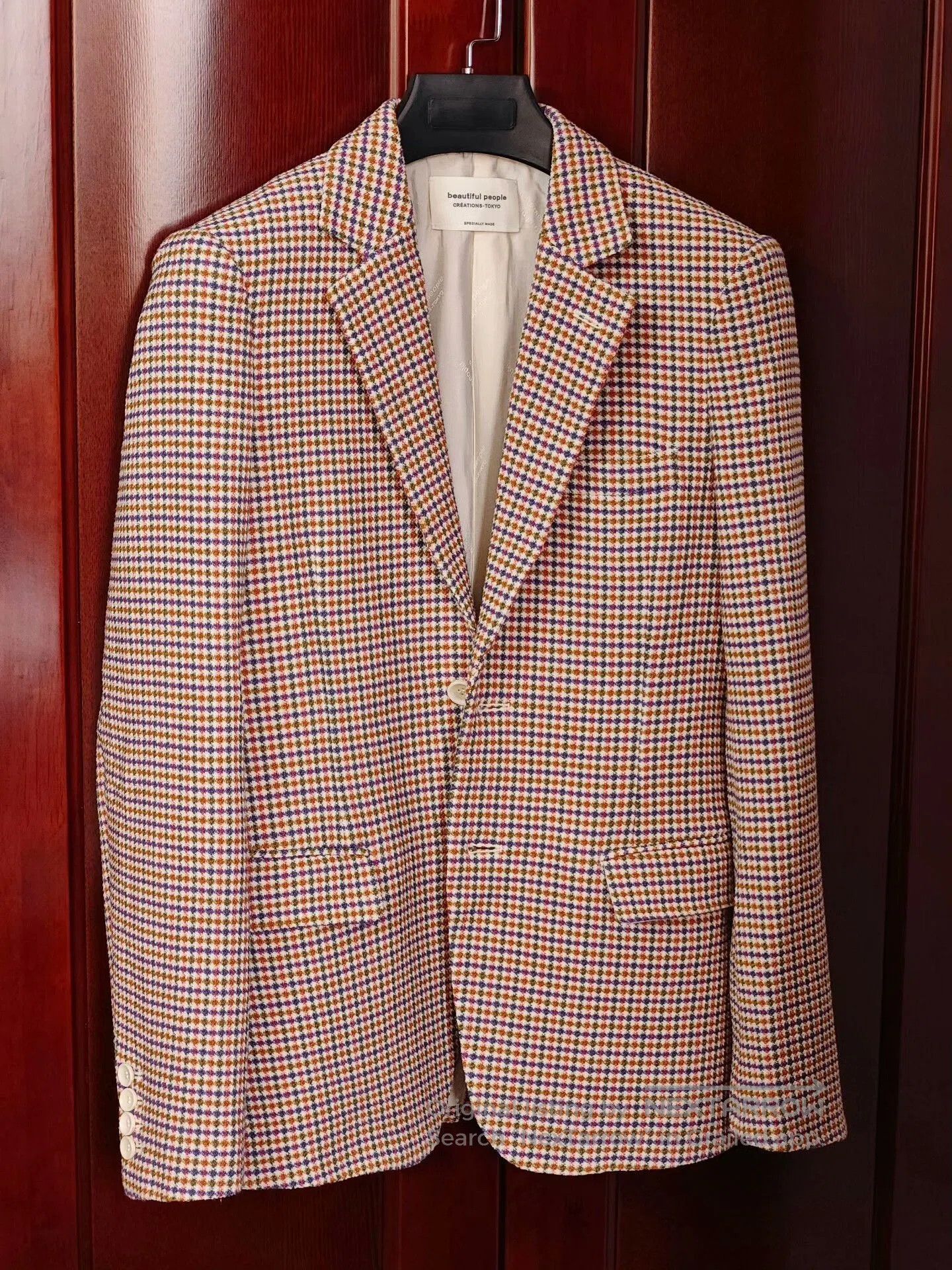 Other Casual Tweed Blazer with Colorful Check Pattern. Size S / US 4 / IT 40 - 1 Thumbnail
