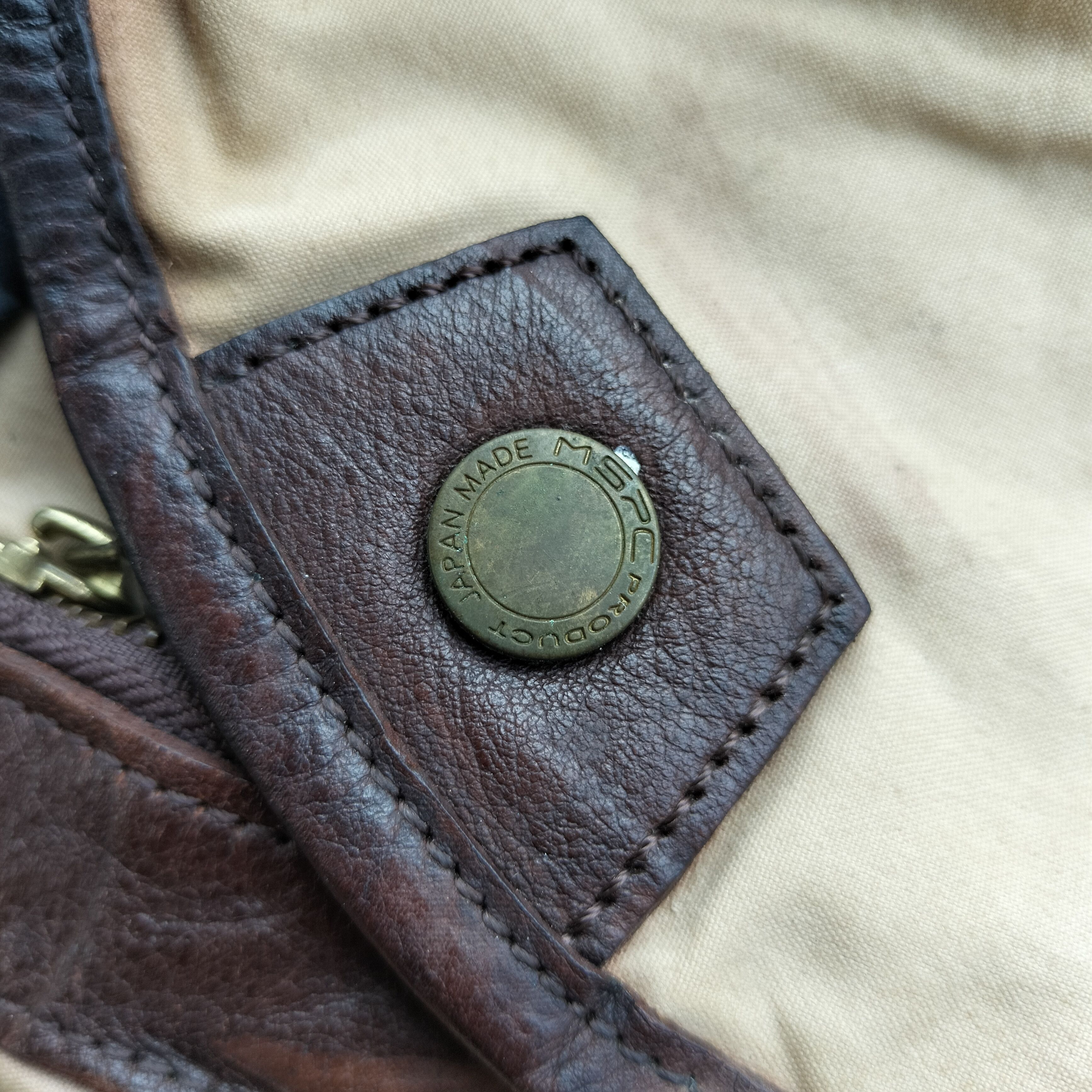 MasterPiece masterpiece x british millerain catton leather shoulder bag Size ONE SIZE - 6 Thumbnail