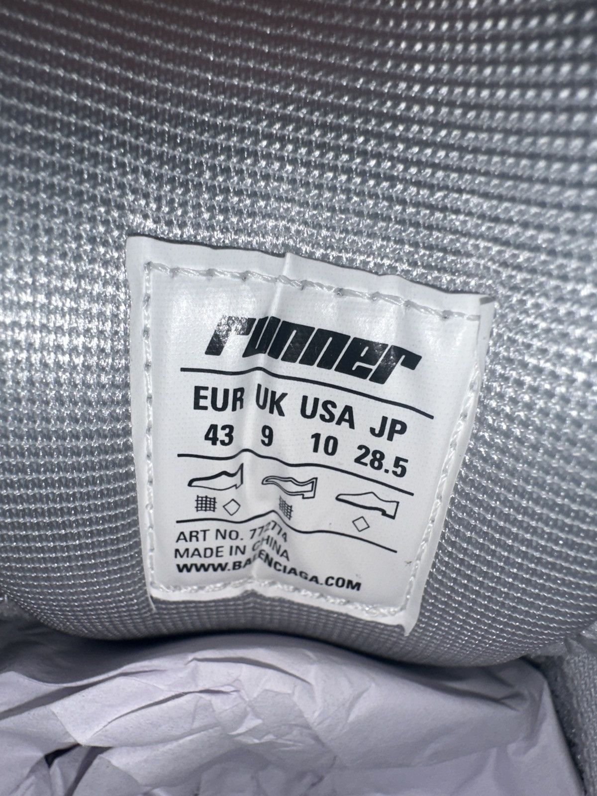 Balenciaga Balenciaga Grey/Green Runners Size US 10.5 / EU 43-44 - 5 Thumbnail