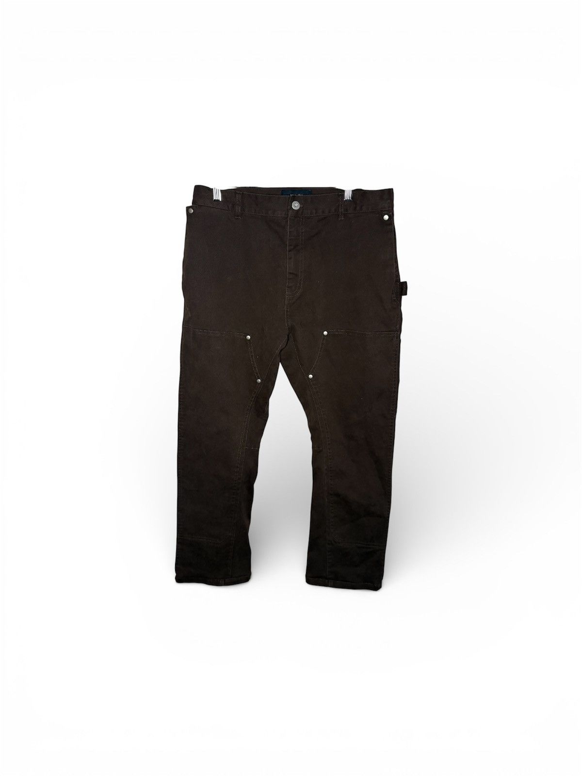 Vuja De VUJA DE Brown Double Knee Pants HEMMED Size US 32 / EU 48 - 2 Thumbnail
