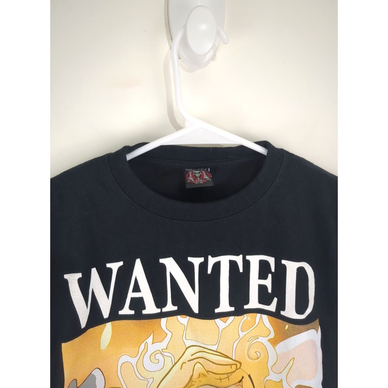 Vintage Vintage One Piece Wanted Monkey D Luffy Shirt Rock Star JG Puff Print Rare Size US S / EU 44-46 / 1 - 5 Thumbnail