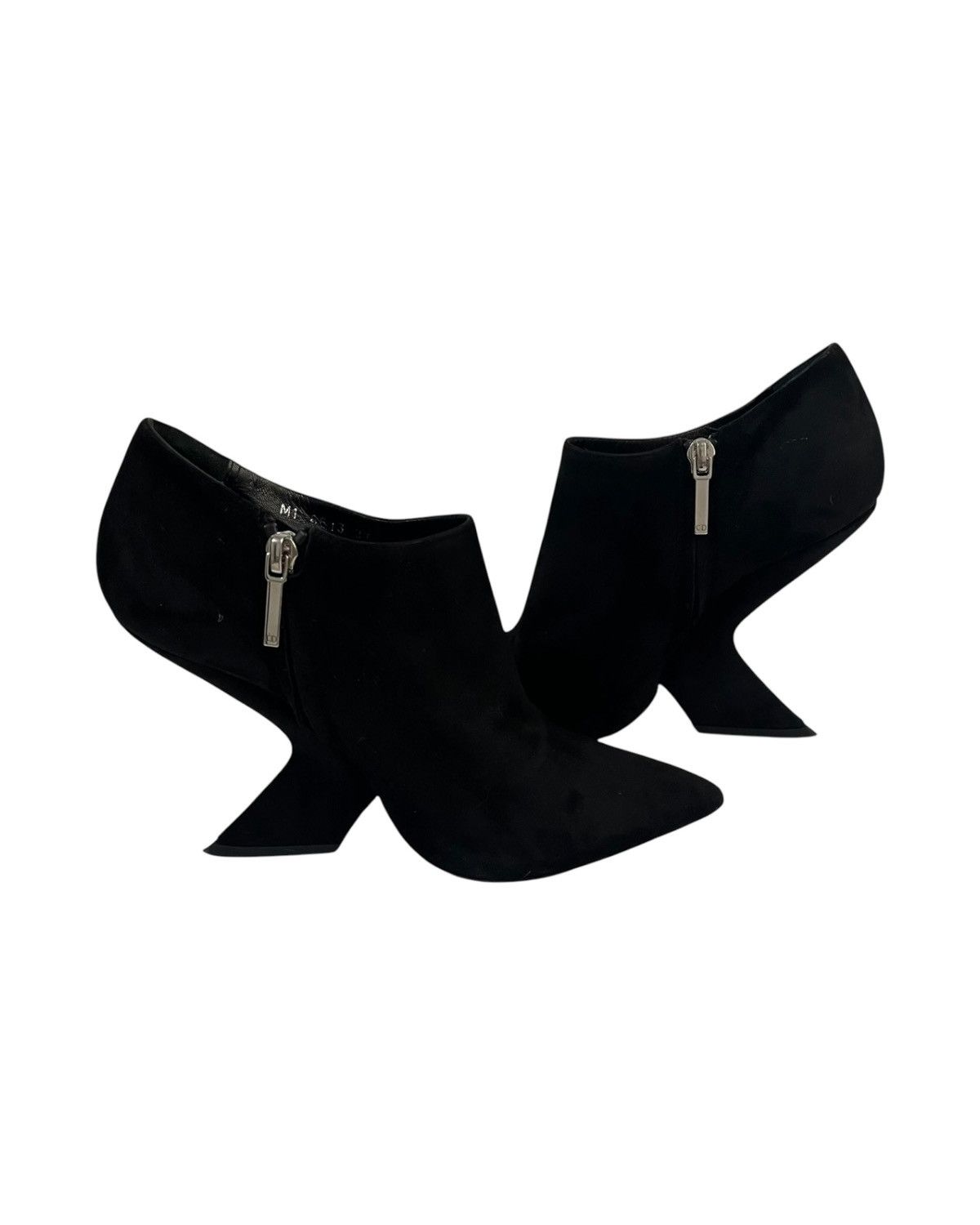 Dior Dior Black Suede Ankle Boots Size US 7 / IT 37 - 7 Thumbnail