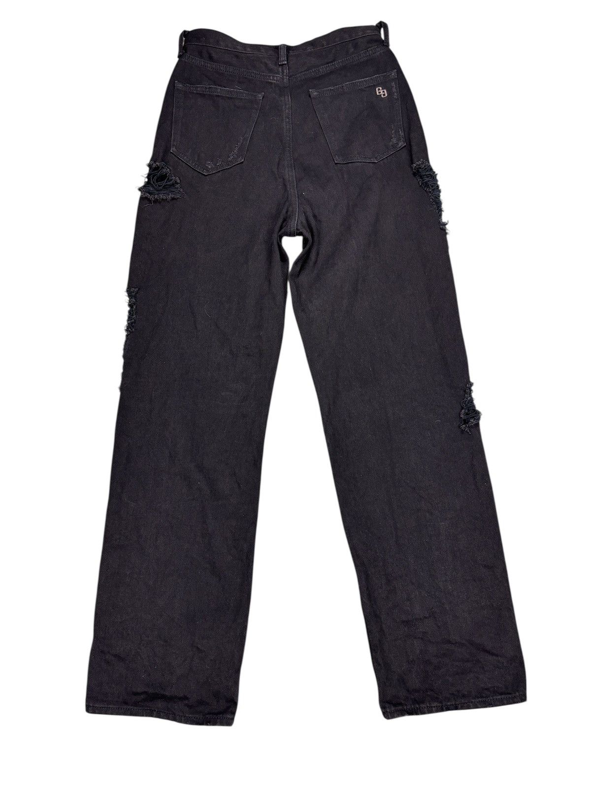 14th Addiction Gyda Superbalck Distressed Denim Jeans. S0164 Size US 27 - 2 Thumbnail